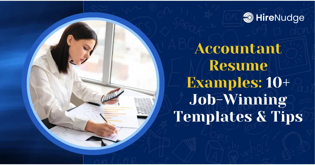 Accountant Resume Examples: 10+ Job-Winning Templates & Tips - HireNudge